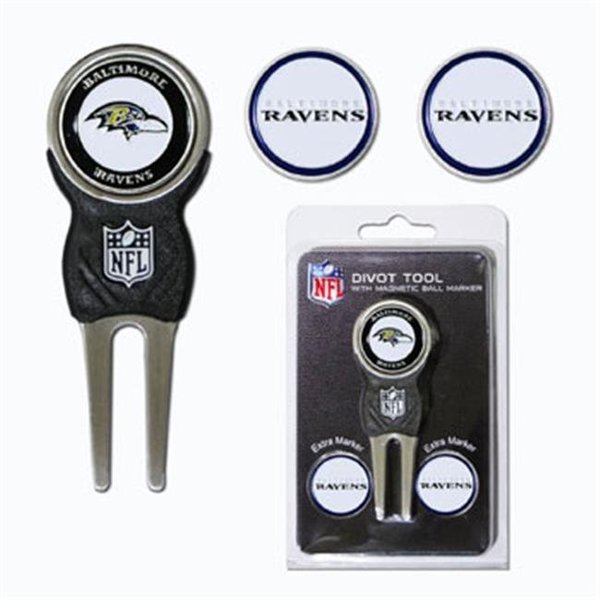 Team Golf Team Golf 30245 Baltimore Ravens Divot Tool Pack with Signature tool 30245